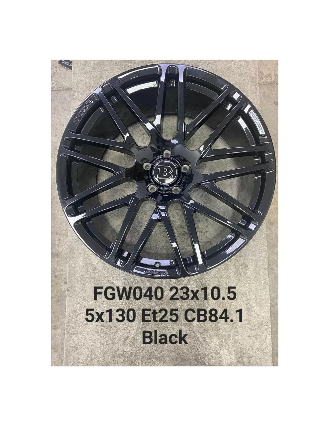  - Mercedes Benz - Obręcze BRABUS R23 BLACK GLOSS do Mercedes-Benz W463A G-Class - 1 - Ulepsz swoją Klasę G Mercedes-Benz W463A 
