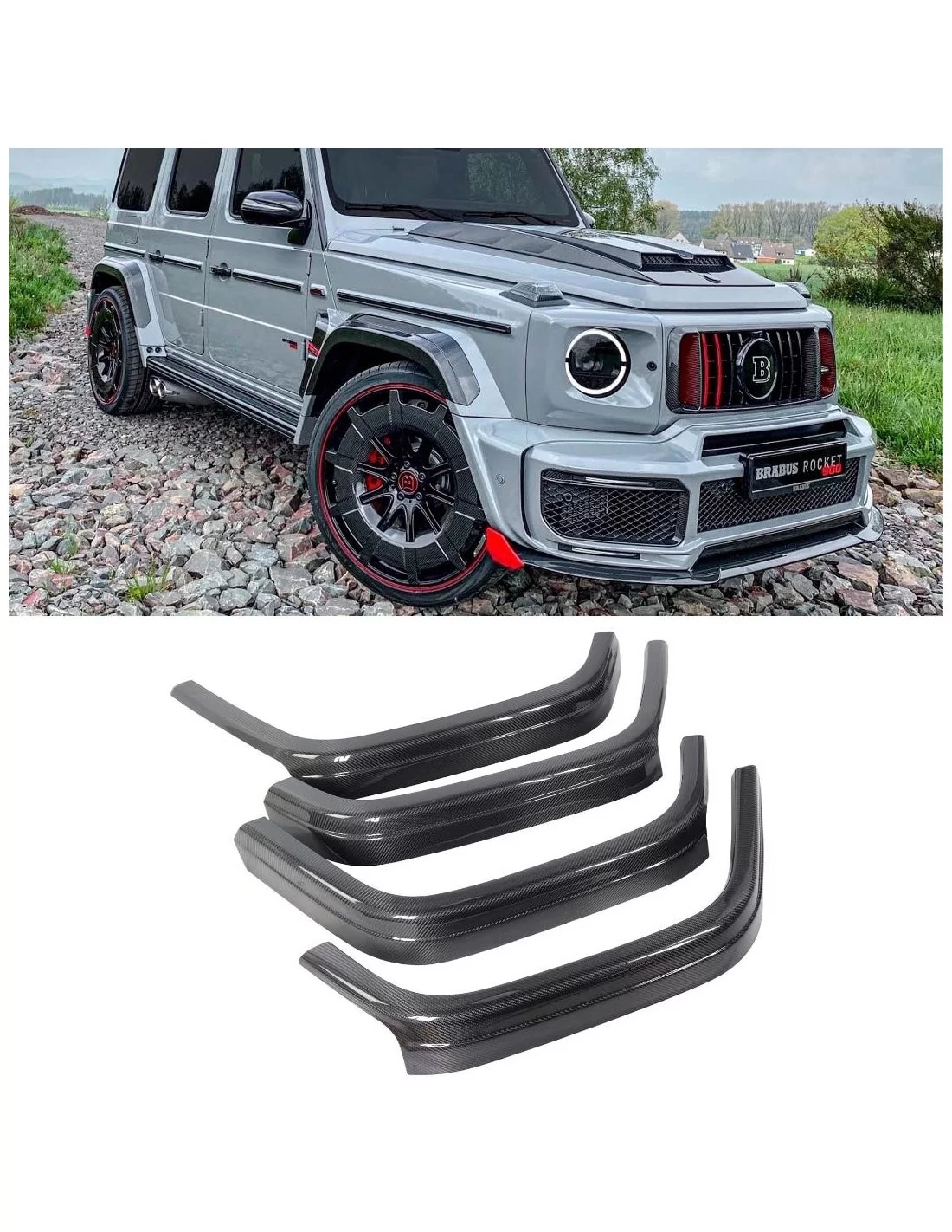 全车身套件 Brabus Rocket G900 for Mercedes-Benz W463A W464 G Wagon 2019 2022 2023 Mercedes-Benz, Mercedes-Benz G-Class 2018+ (W463A),