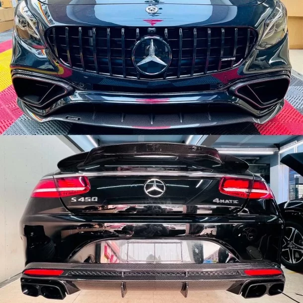  - Mercedes Benz - Сarbon fiber Brabus body kit para Mercedes-Benz W217 S63 Coupe - 1 - ¡Comprar Kit de Carrocería Brabus de Fib