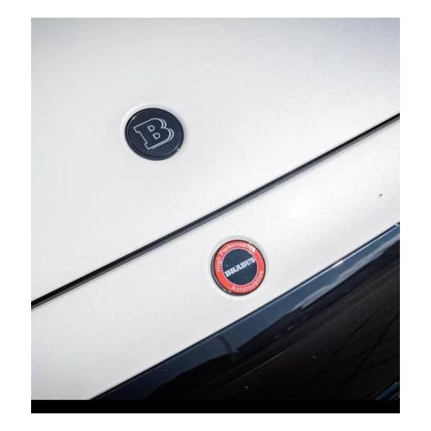  - Logos & Emblems - Metallic Brabus högpresterande huvemblemuppsättning för Mercedes-Benz W223 S-klass S 500 - 1 - Köp Metallic