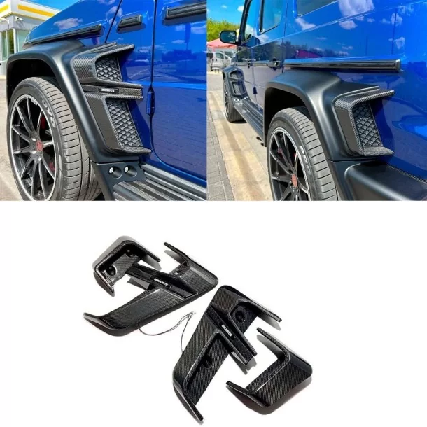 Carbon fiber Brabus Widestar exterieur body kit zonder diffuser voor Mercedes Mercedes-Benz, Mercedes-Benz G-Class 2018+ (W463A)