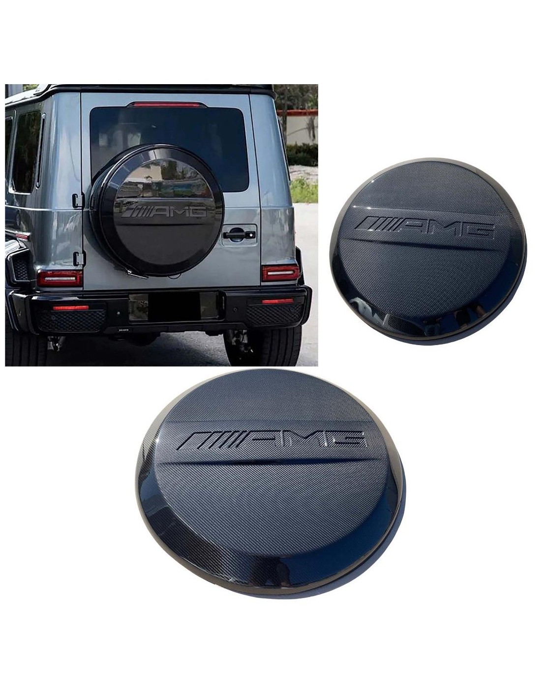 Ковпак заднього запасного колеса AMG з вуглецевого волокна для Mercedes-Benz G-Wagon W463A W464 Mercedes Benz, Mercedes Benz G-C