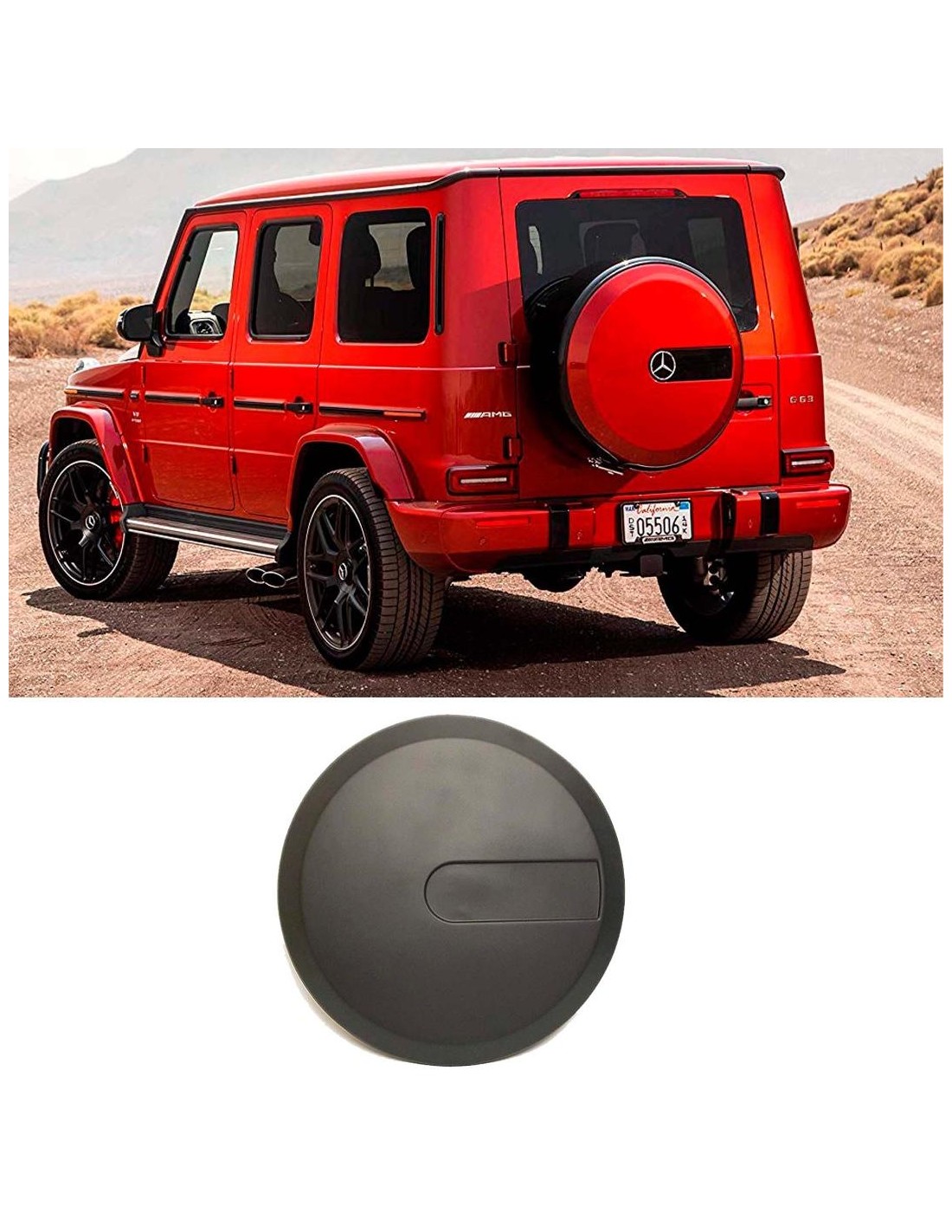  - Mercedes Benz - Plaque de recouvrement de la roue de secours arrière en fibre de verre pour Mercedes-Benz W463a W464 G-Class 