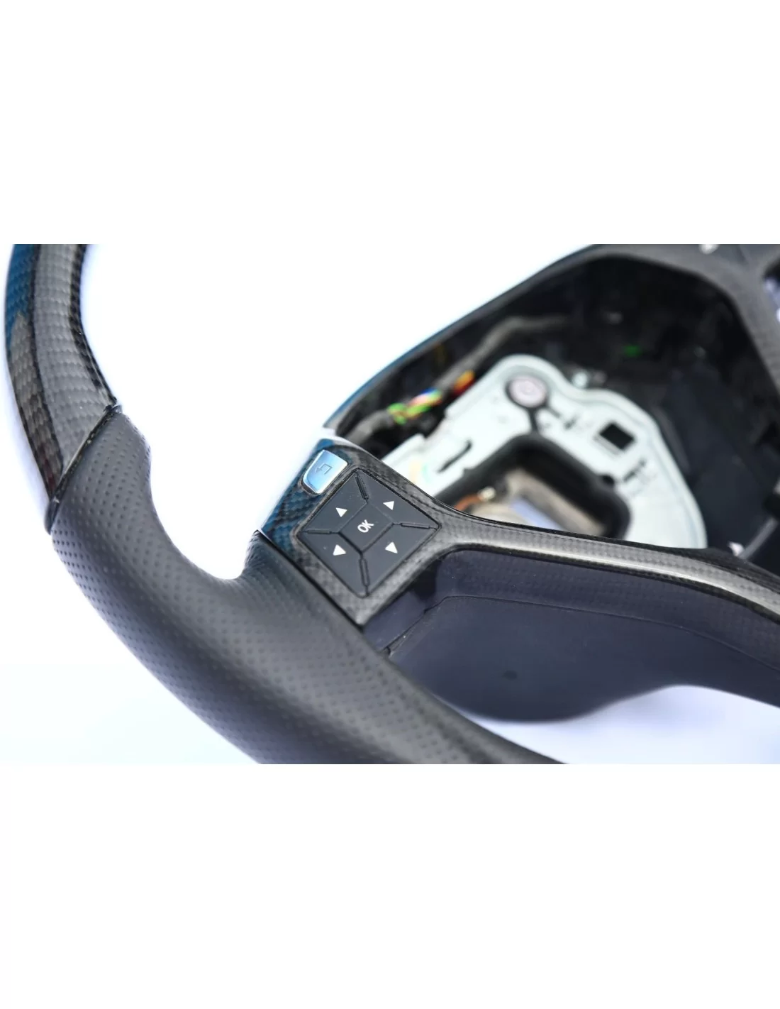  - Steering Wheels - Mercedes-Benz CLS E-Class SLK W172 W212 W218 Kierownica ze skóry węglowej - 6 - Mercedes-Benz CLS E-Class S
