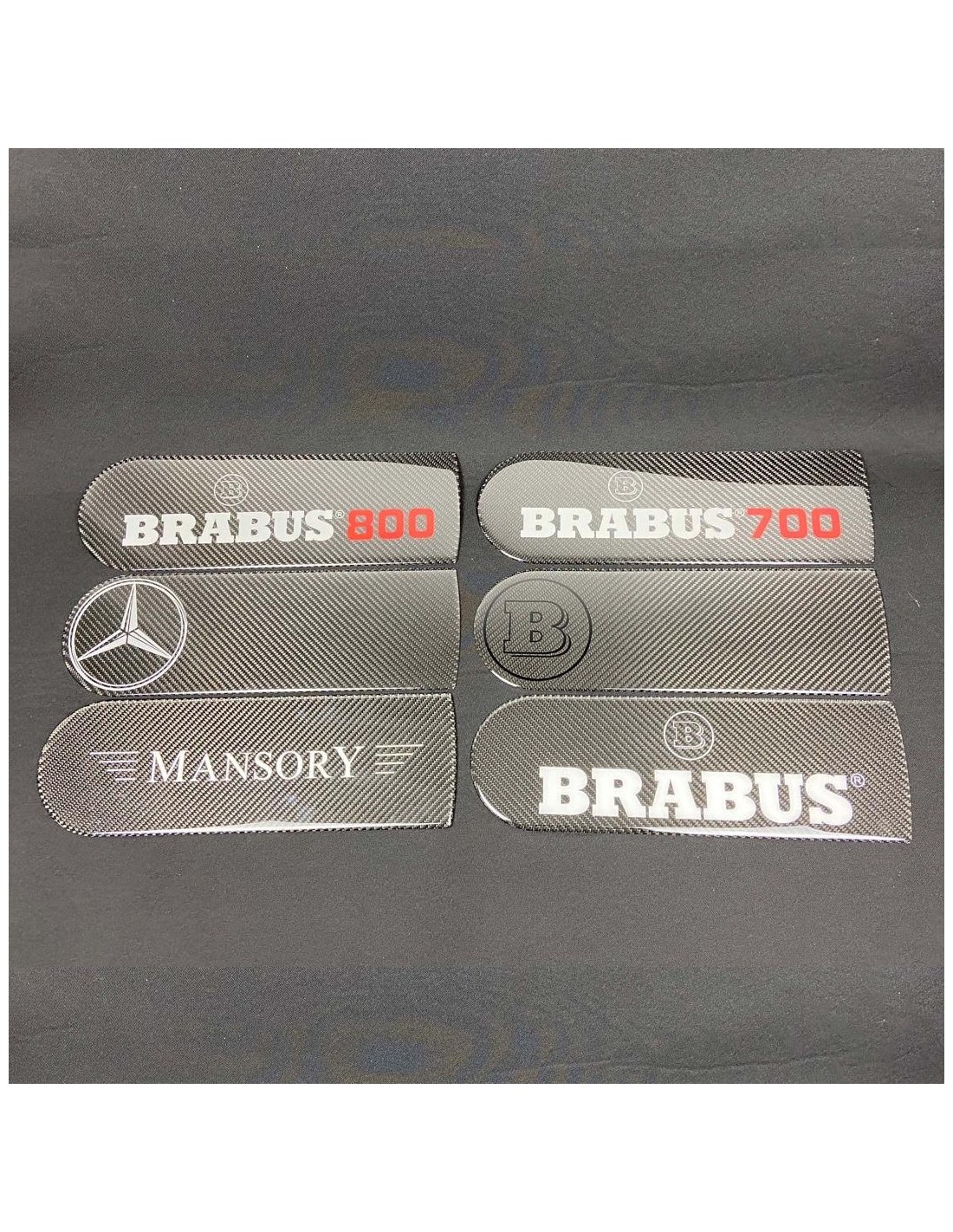- logo & Emblems - Emblema de fibra de carbono Logo para la cubierta de la rueda de repuesto trasera Amg Brabus Mansory Mercede  - logo & Emblems - Emblema de fibra de carbono Logo para la cubierta de la rueda de repuesto trasera Amg Brabus Mansory Mercede