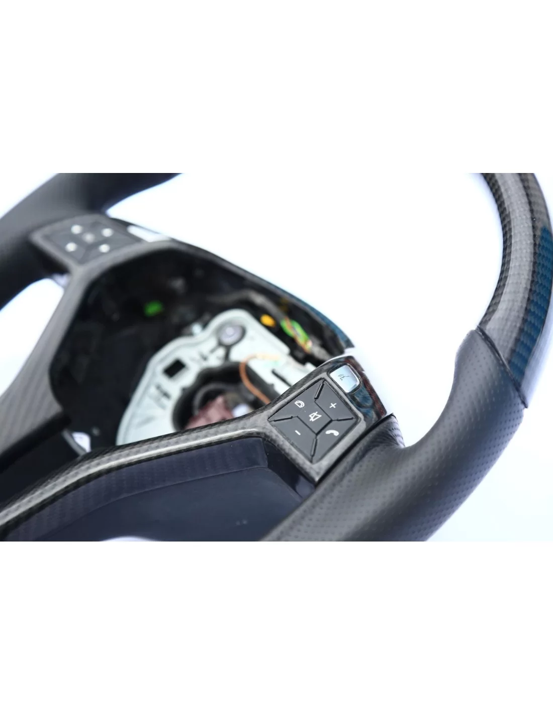  - Steering Wheels - Mercedes-Benz CLS E-Class SLK W172 W212 W218 Kierownica ze skóry węglowej - 7 - Mercedes-Benz CLS E-Class S