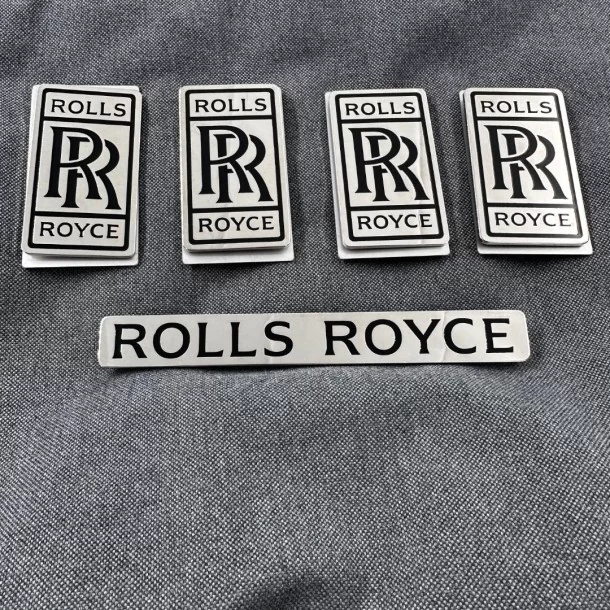  - Logos & Emblems - ロールスロイス カリナン ファントム ゴースト レイス スペクター用 メタリックフロアマット バッジ エンブレムセット - 1 - Logos & Emblems ロールスロイス カリナン ファントム ゴースト レ