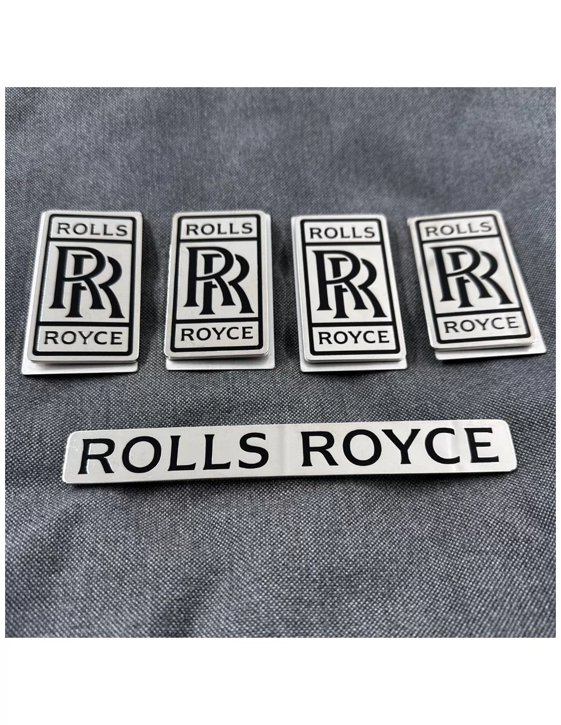  - Logos & Emblems - Metalen vloermatten badges emblemen set voor Rolls-Royce Cullinan Phantom Ghost Wraith Spectre - 10 - Koop 