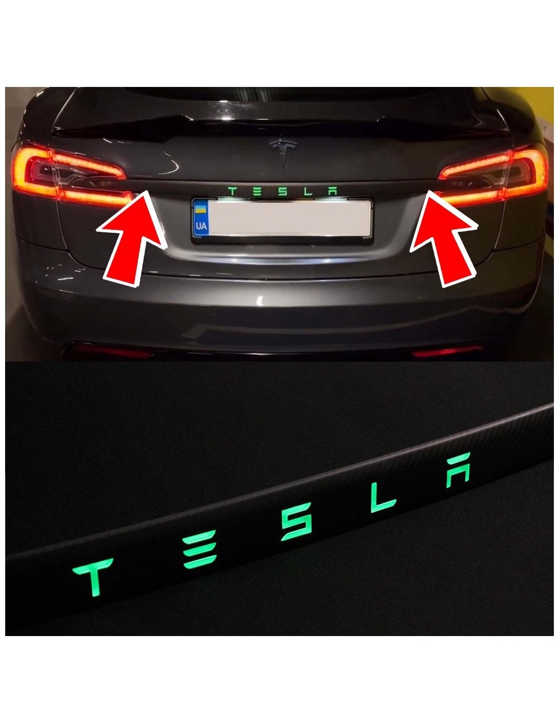  - Tesla - Garniture de coffre arrière en fibre de carbone avec LED pour les modes S de Tesla - 1 - Rehaussez votre Tesla Model 