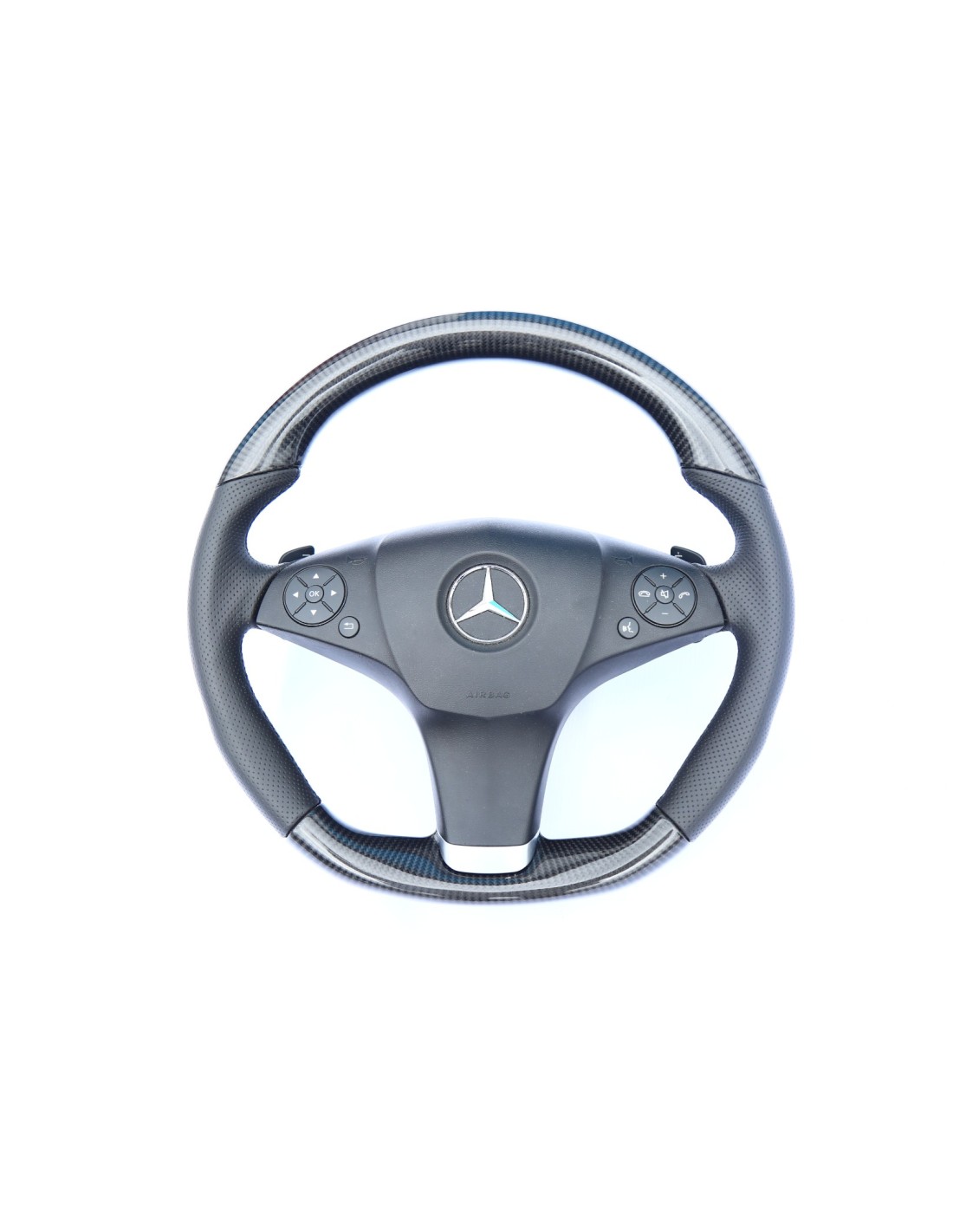 - Steering Wheels - Mercedes-Benz E-Klasse W207, W212 Stuur Carbon Leer - 1 - Upgrade je auto met het Mercedes-Benz E-Klasse W2  - Steering Wheels - Mercedes-Benz E-Klasse W207, W212 Stuur Carbon Leer - 1 - Upgrade je auto met het Mercedes-Benz E-Klasse W2