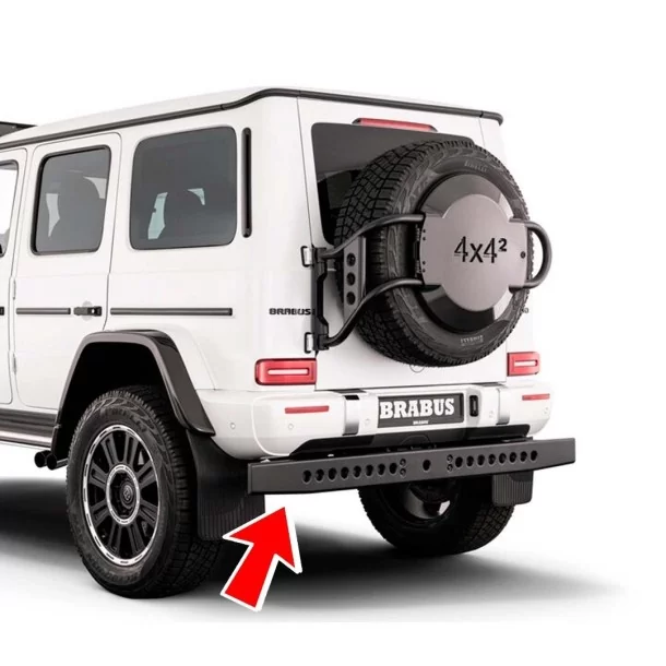  - Mercedes Benz - Задній підніжок з нержавіючої сталі для Mercedes-Benz W463A 4x4 - 1 - Захистіть свій Mercedes-Benz W463A 4x4 