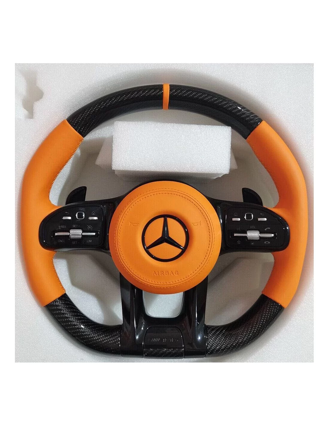  - Steering Wheels - Carbon fiber Gear Shift Paddles for steering wheel Mercedes-Benz W463a W464 Genuine BRABUS - 3 - Buy Carbon