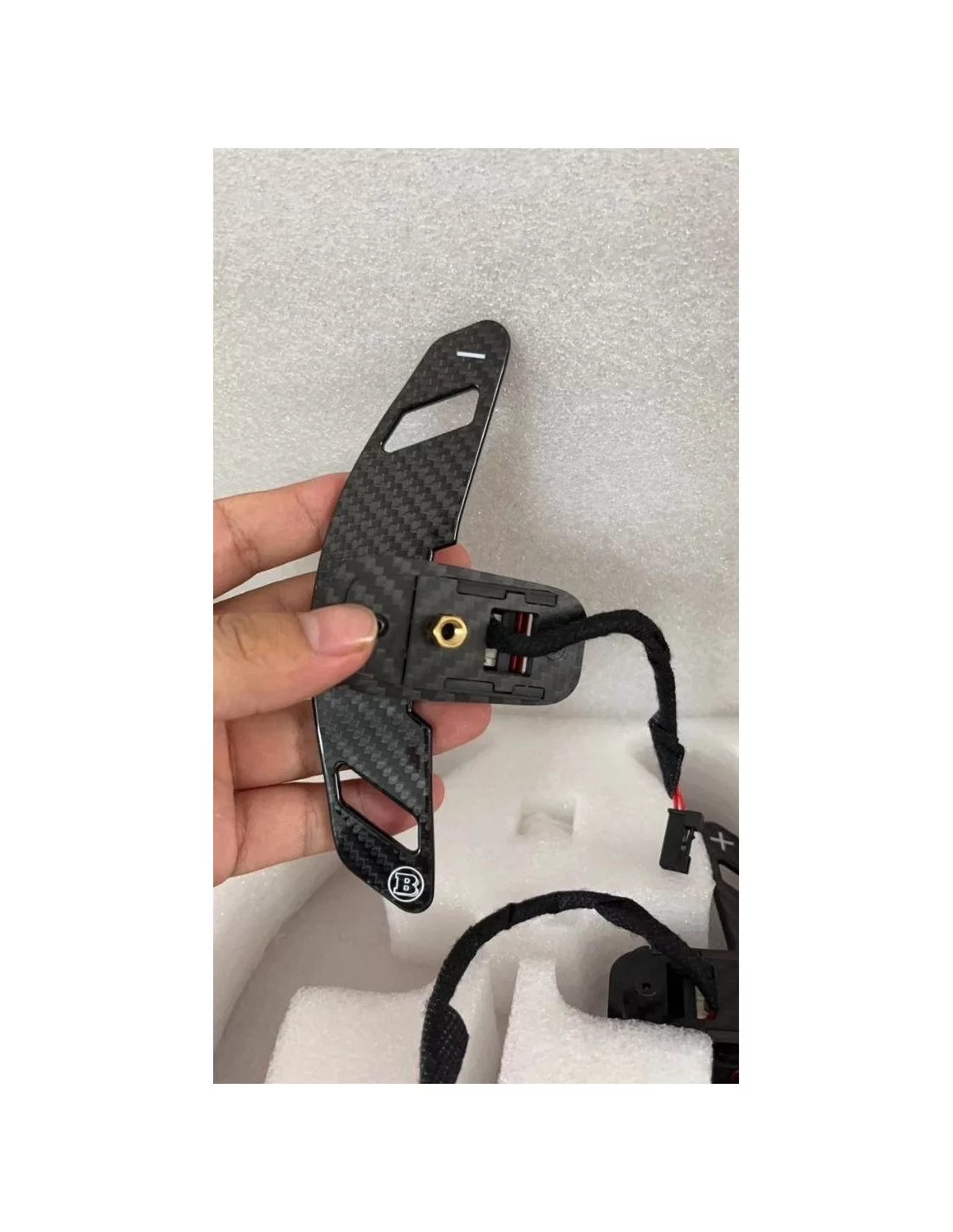  - Steering Wheels - Carbon fiber Gear Shift Paddles for steering wheel Mercedes-Benz W463a W464 Genuine BRABUS - 4 - Buy Carbon