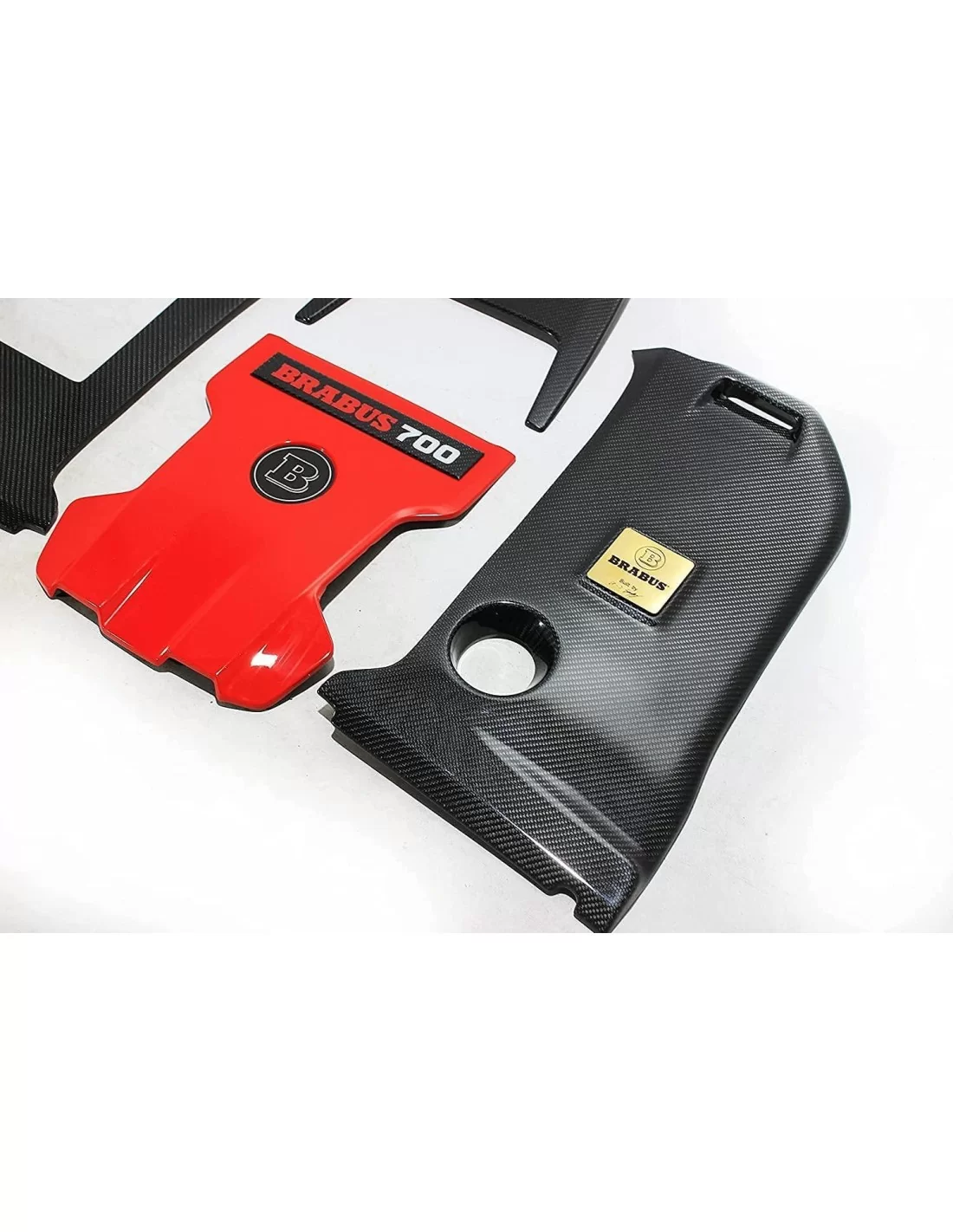  - Mercedes-Benz - AMG Mercedes-Benz W463A W464 G-Wagon Gクラス用カーボンファイバー製ブラバス700エンジンカバーとバッジのセットです。 - 4 - Mercedes-Benz AMG Mercede