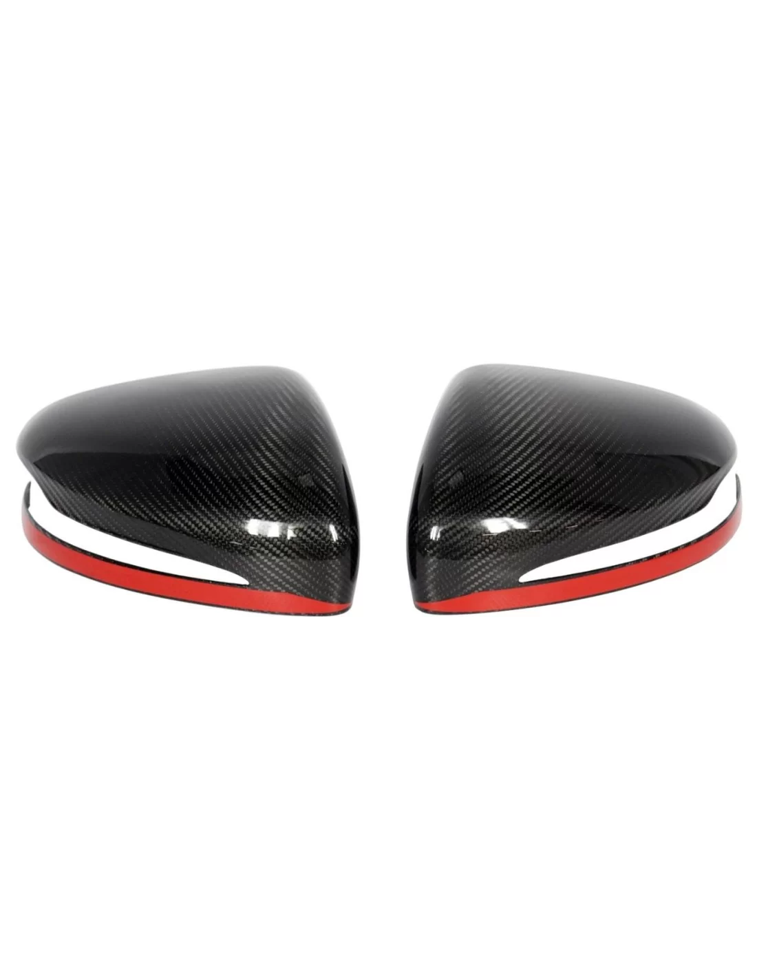 - Mercedes-Benz - Carbon Fiber Mirror Covers with Red Stripe for Mercedes-Benz G-Class W463A W464 G63 - 3 - Enhance your Merced - Mercedes-Benz - Carbon Fiber Mirror Covers with Red Stripe for Mercedes-Benz G-Class W463A W464 G63 - 3 - Enhance your Merced