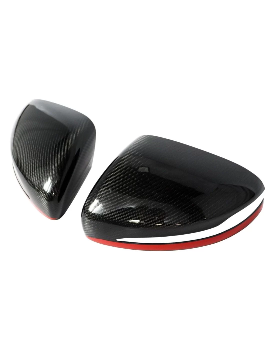  - Mercedes Benz - Cubiertas de espejo de fibra de carbono con franja roja para Mercedes-Benz Clase G W463A W464 G63 - 9 - Mejor