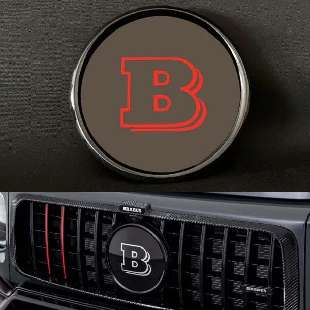  - Logos & Emblems - メルセデスベンツGワゴンW463a W464用プラスチック製レッドブラバスフロントグリルバッジロゴ - 1 - Logos & Emblems メルセデスベンツGワゴンW463a W464用プラスチック製レッドブラ