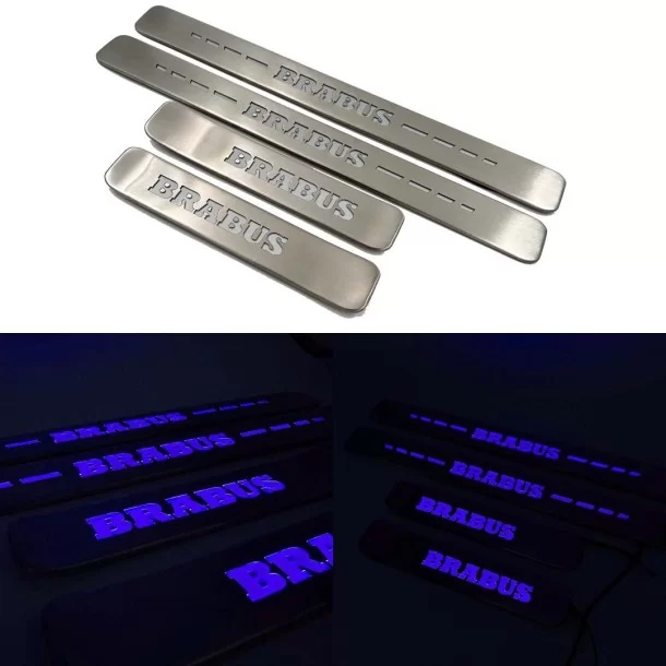 - Mercedes Benz - BLUE Brabus LED Soglie illuminate 4 pezzi per Mercedes-Benz W463A W464 Classe G - 1 - Aggiornate la vostra Me