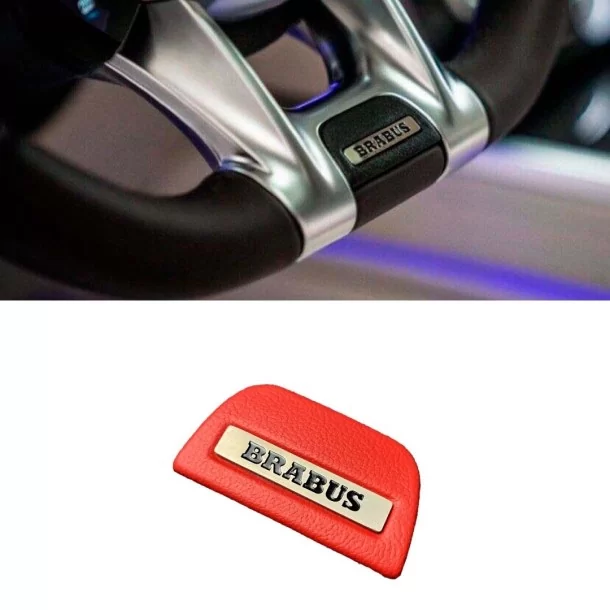  - Steering Wheels - Czerwony emblemat na kierownicę Brabus dla Mercedes-Benz W463A W464 AMG - 1 - Ulepsz swojego Mercedesa W463