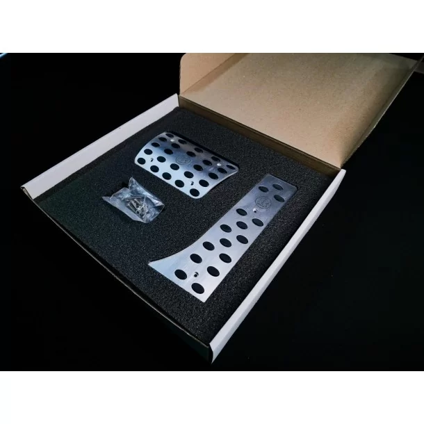  - Mercedes-Benz - Almofadas de Pedal Brabus em Alumínio CINZA para Mercedes-Benz W463A W464 Classe G - 1 - Comprar Pedaleira Br