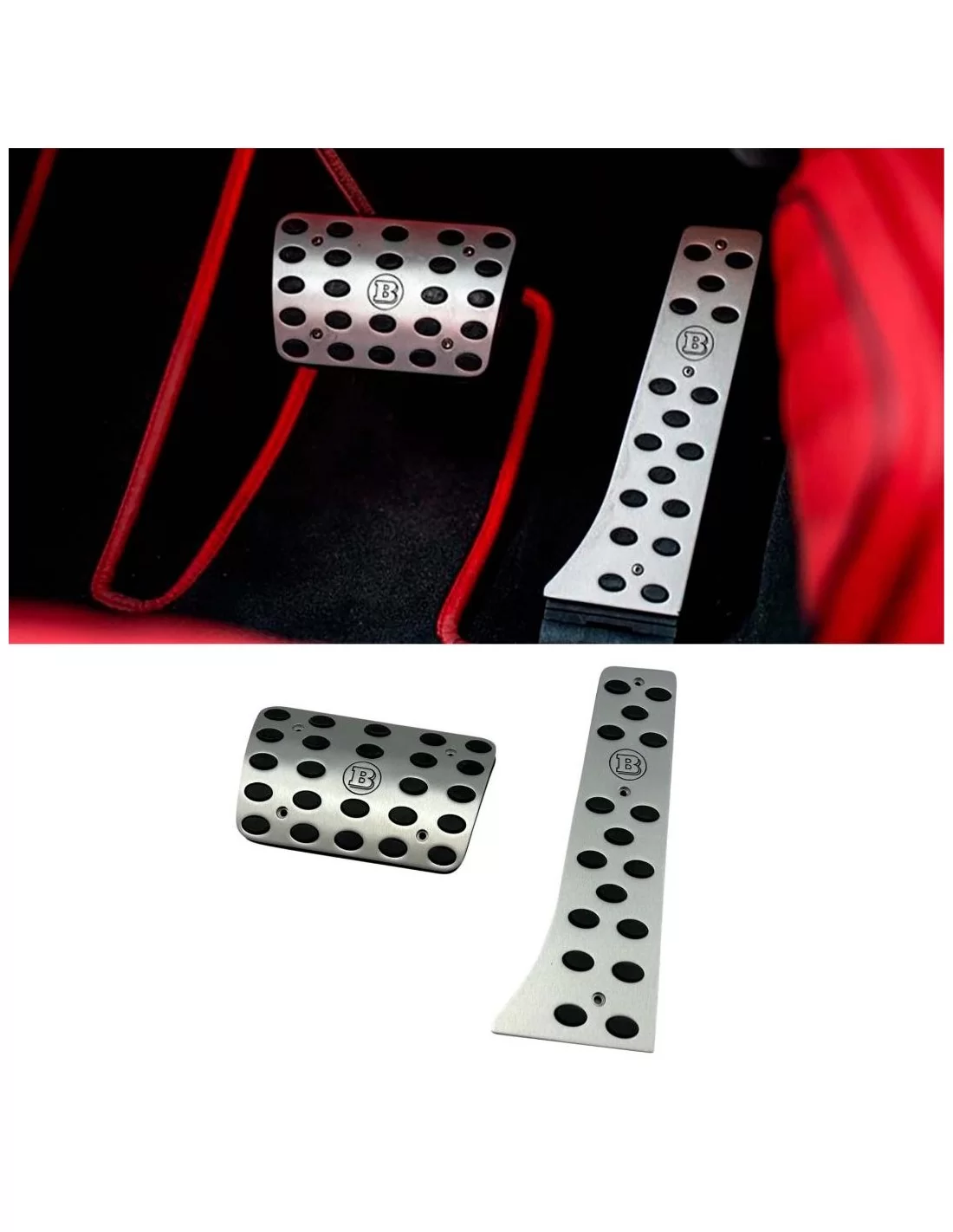 - Mercedes-Benz - Almofadas de Pedal Brabus em Alumínio CINZA para Mercedes-Benz W463A W464 Classe G - 9 - Comprar Pedaleira Br  - Mercedes-Benz - Almofadas de Pedal Brabus em Alumínio CINZA para Mercedes-Benz W463A W464 Classe G - 9 - Comprar Pedaleira Br