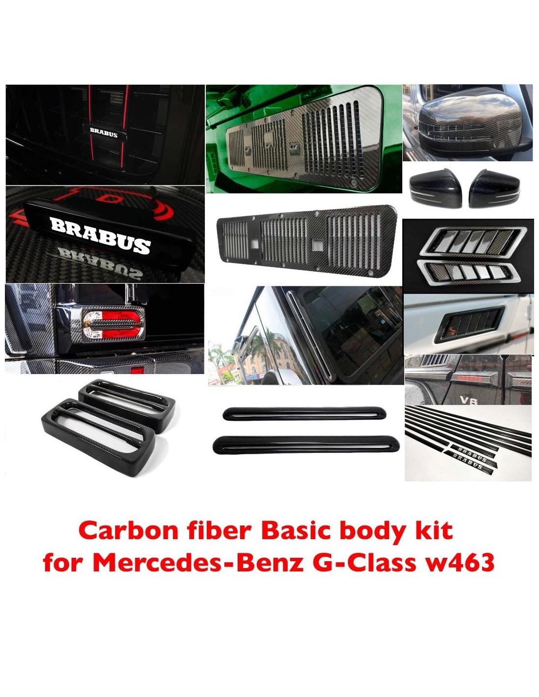 - Mercedes Benz - Kohlefaser Basis-Karosseriekit für Mercedes-Benz G-Klasse w463 - 1 - Kaufen Sie den Carbonfaser-Basiskit für   - Mercedes Benz - Kohlefaser Basis-Karosseriekit für Mercedes-Benz G-Klasse w463 - 1 - Kaufen Sie den Carbonfaser-Basiskit für