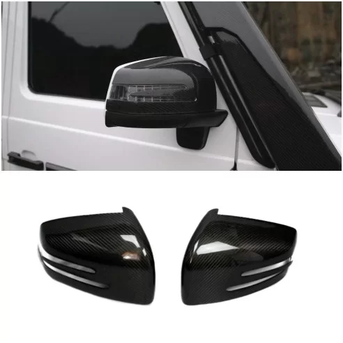  - G-Class w463 - Mercedes-Benz G-Wagon W463 Carbon Fiber Side View Mirror Covers overlay - 1 - Mercedes-Benz G-Wagon W463 Carbo