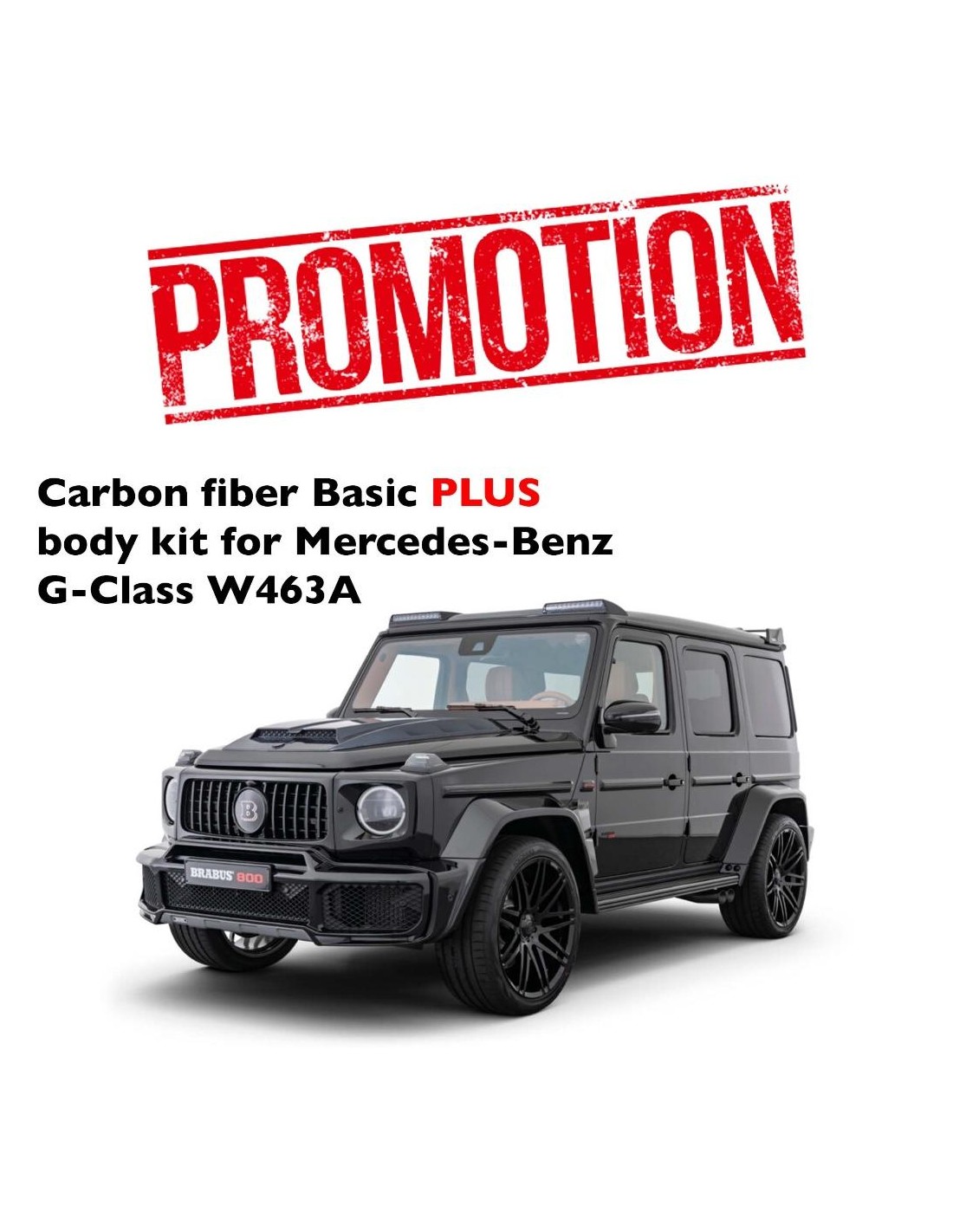 - Mercedes Benz - Kit de carrocería Basic PLUS de fibra de carbono para Mercedes-Benz Clase G W463A W464 - 1 - Eleve su Mercede  - Mercedes Benz - Kit de carrocería Basic PLUS de fibra de carbono para Mercedes-Benz Clase G W463A W464 - 1 - Eleve su Mercede