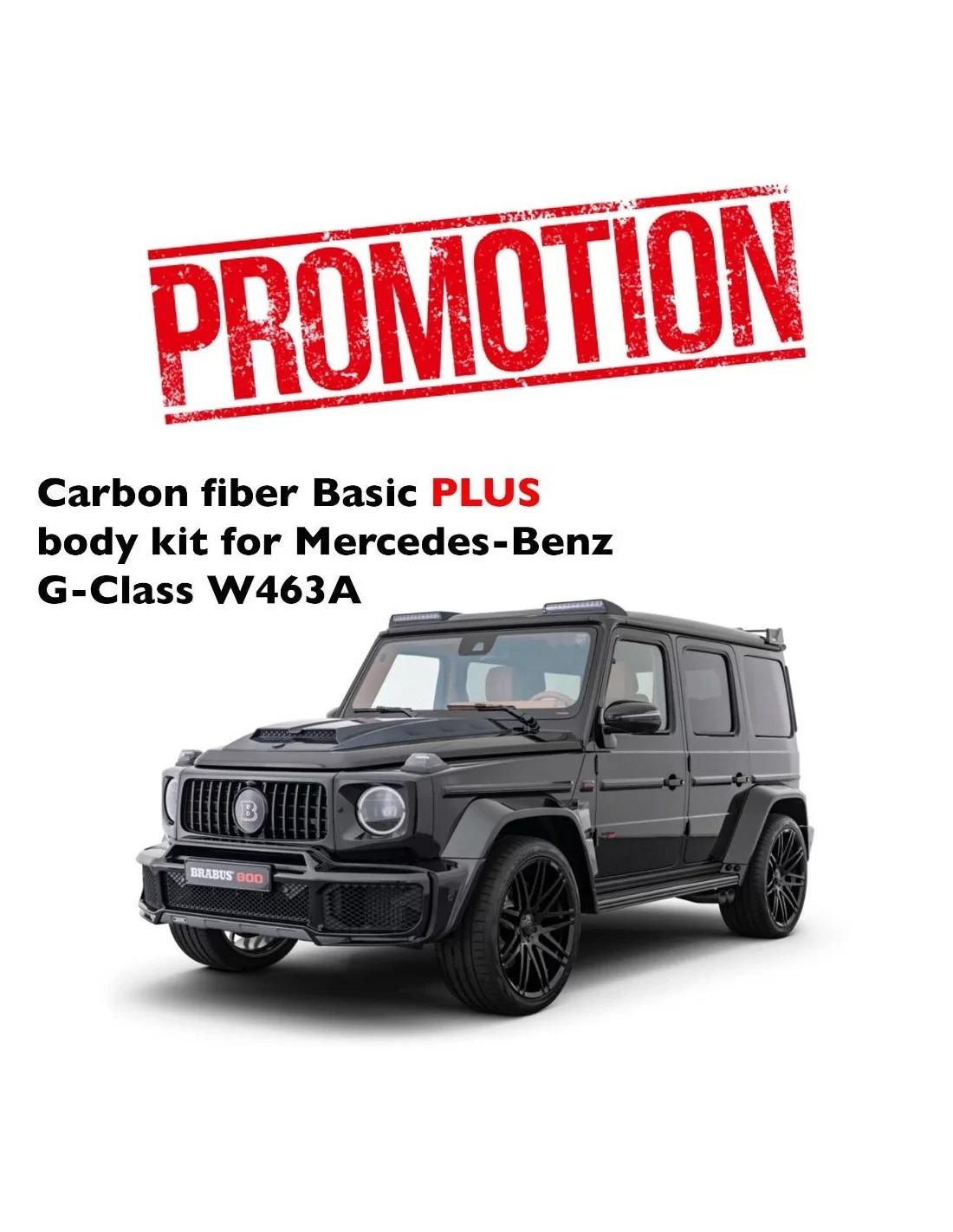 - Mercedes Benz - Kit carrosserie Basic PLUS en fibre de carbone pour Mercedes-Benz Classe G W463A W464 - 1 - Élevez votre Merc  - Mercedes Benz - Kit carrosserie Basic PLUS en fibre de carbone pour Mercedes-Benz Classe G W463A W464 - 1 - Élevez votre Merc