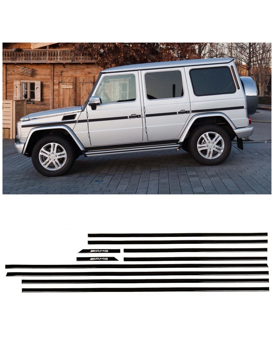 - Mercedes-Benz - Inserções de molduras AMG preto brilhante para Mercedes-Benz Classe G W463 10pcs Set - 1 - Compre inserções d  - Mercedes-Benz - Inserções de molduras AMG preto brilhante para Mercedes-Benz Classe G W463 10pcs Set - 1 - Compre inserções d