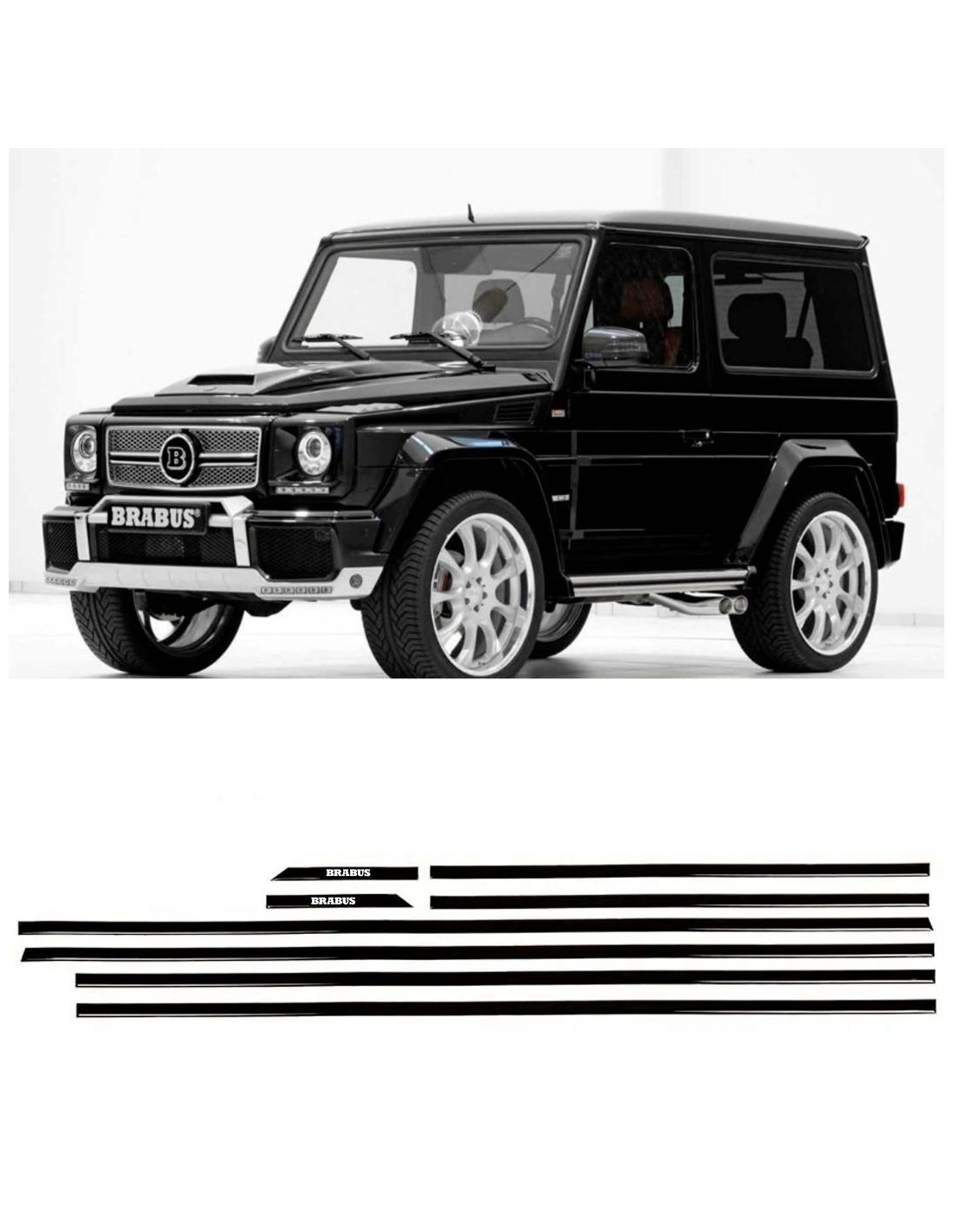 - Mercedes Benz - Brabus BLACK moulures insertions noir brillant pour Mercedes-Benz W463 Classe G 3 portes SWB - 1 - Achetez le - Mercedes Benz - Brabus BLACK moulures insertions noir brillant pour Mercedes-Benz W463 Classe G 3 portes SWB - 1 - Achetez le
