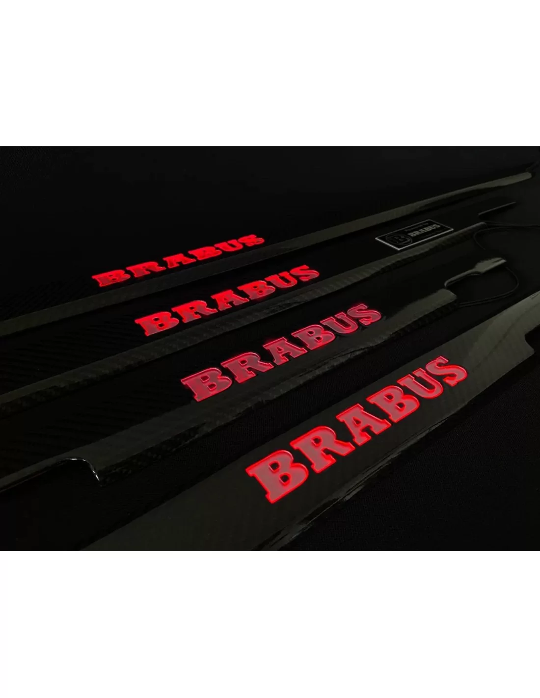 - Mercedes Benz - Fibre de carbone LED Illuminé RED Brabus Seuils de porte 4 pcs pour Mercedes-Benz G W463 - 3 - Achetez les se  - Mercedes Benz - Fibre de carbone LED Illuminé RED Brabus Seuils de porte 4 pcs pour Mercedes-Benz G W463 - 3 - Achetez les se