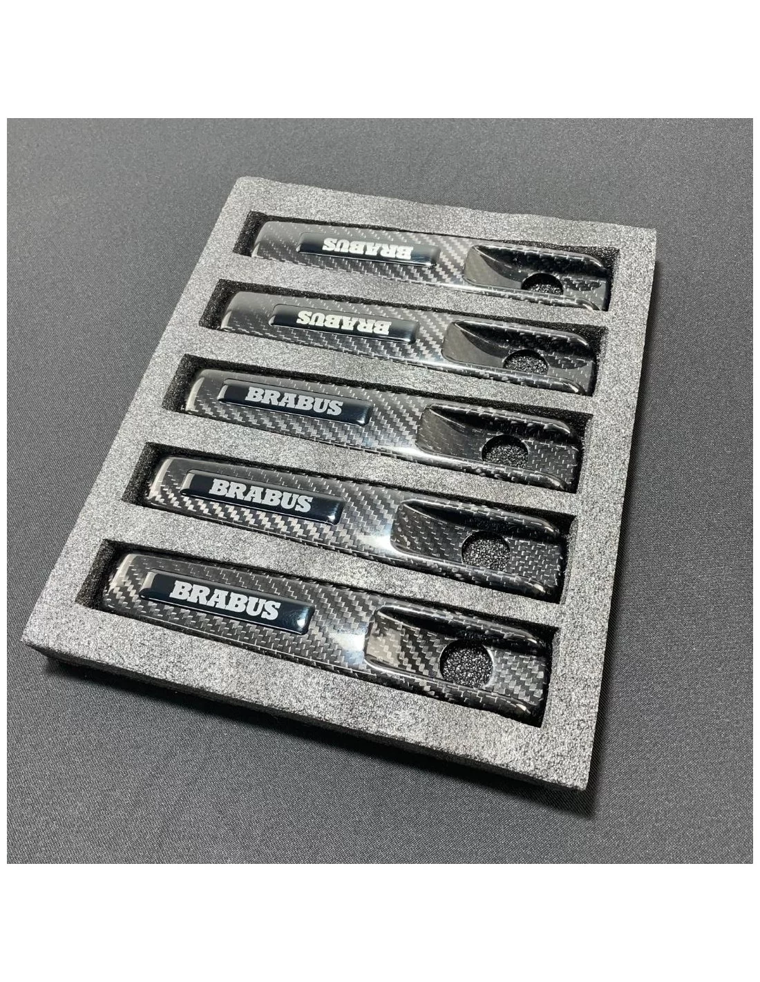  - Mercedes-Benz - Deurgrepen 3st van koolstofvezel met Brabus-logo voor 3-deurs SWB Mercedes-Benz W463 G-Klasse - 3 - Koop Carb