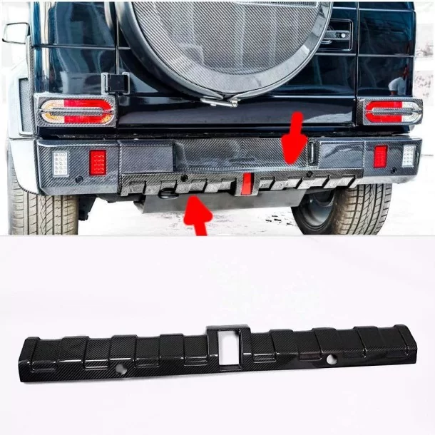  - Mercedes-Benz - オリジナルバンパー用カーボンファイバーリアバンパーブラバスディフューザーメルセデスベンツW463ワイドスター - 1 - Mercedes-Benz オリジナルバンパー用カーボンファイバーリアバンパーブラバスディフュー
