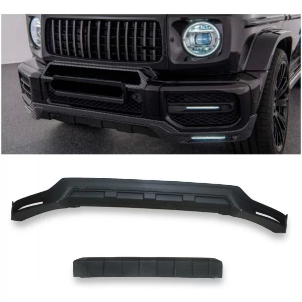  - Mercedes Benz - BRABUS Frontspoilerlippe aus Fiberglas mit LED für G63 AMG Stoßstange Mercedes-Benz W463a G-Klasse - 1 - Vere