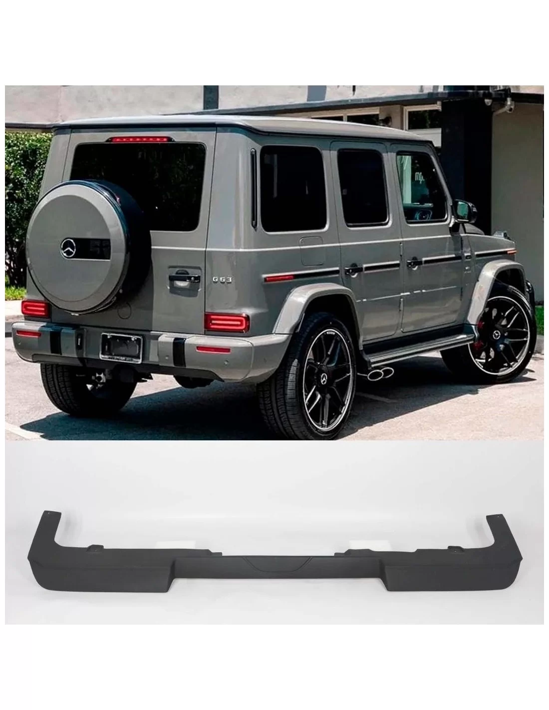- Mercedes Benz - Diffusore paraurti posteriore AMG in vetroresina per Mercedes-benz classe g w463a g-wagon - 1 - Trasformate l  - Mercedes Benz - Diffusore paraurti posteriore AMG in vetroresina per Mercedes-benz classe g w463a g-wagon - 1 - Trasformate l