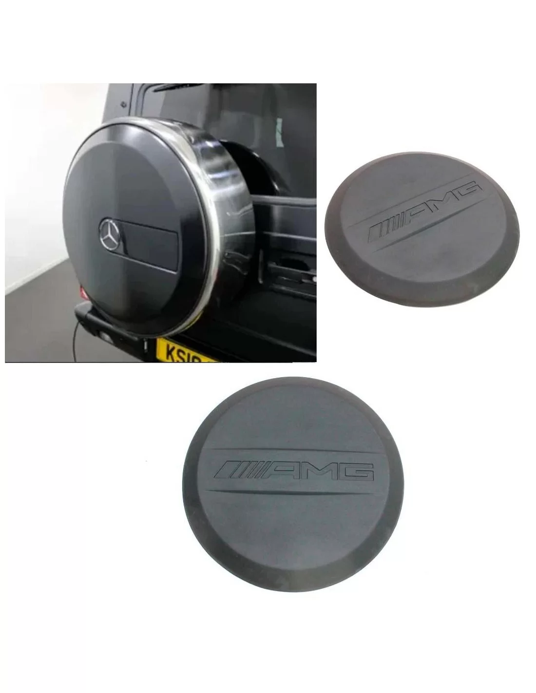 - Mercedes Benz - Захисний ковпак заднього запасного колеса AMG зі скловолокна для Mercedes-Benz W463 G-Class G-Wagon для Merce  - Mercedes Benz - Захисний ковпак заднього запасного колеса AMG зі скловолокна для Mercedes-Benz W463 G-Class G-Wagon для Merce