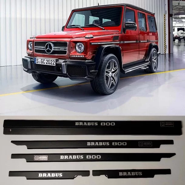  - Mercedes-Benz - メルセデスベンツW463用メタリックブラバス800 BLACK LEDイルミネーテッドドアシル - 1 - Mercedes-Benz メルセデスベンツW463用メタリックブラバス800 BLACK LEDイルミネーテ
