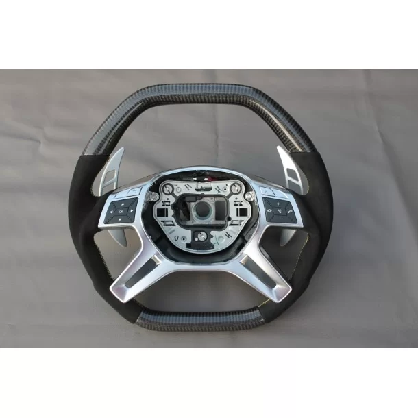  - Volante - Mercedes-Benz Clase E Clase G Clase GL Clase ML W166 X166 W463 Volante Carbono Alcantara - 1 - Eleve su experiencia