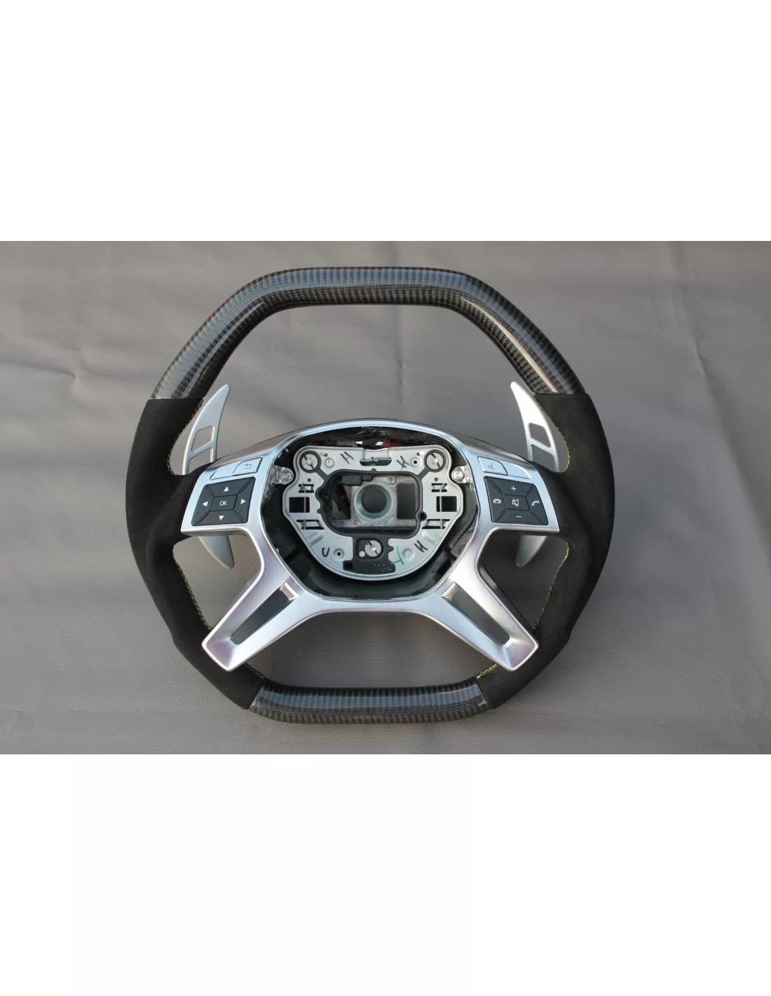 - Volante - Mercedes-Benz Clase E Clase G Clase GL Clase ML W166 X166 W463 Volante Carbono Alcantara - 1 - Eleve su experiencia - Volante - Mercedes-Benz Clase E Clase G Clase GL Clase ML W166 X166 W463 Volante Carbono Alcantara - 1 - Eleve su experiencia