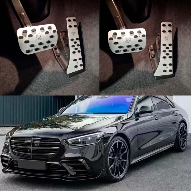  - Mercedes-Benz - Aluminum GREY Brabus Pedal Kit for Mercedes-Benz S-class W223 - 1 - Buy the Aluminum GREY Brabus Pedal Kit fo