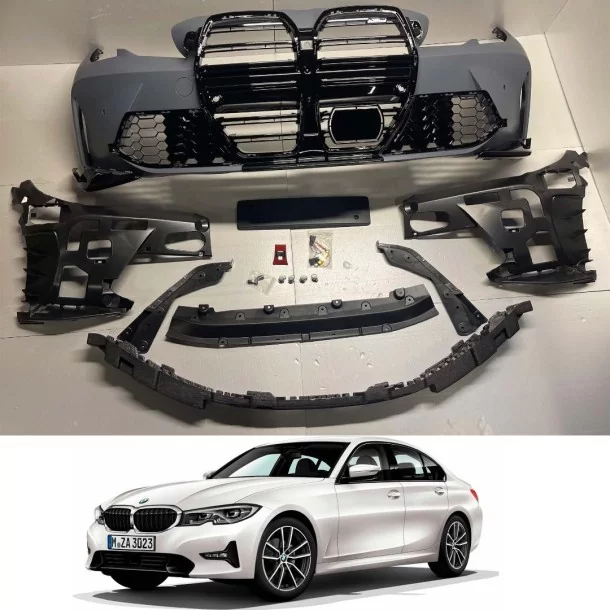  - BMW - Para-choques dianteiro M3 G80 Style para BMW G20 G21 - 1 - Transforme o seu BMW G20 G21 com este impressionante para-ch