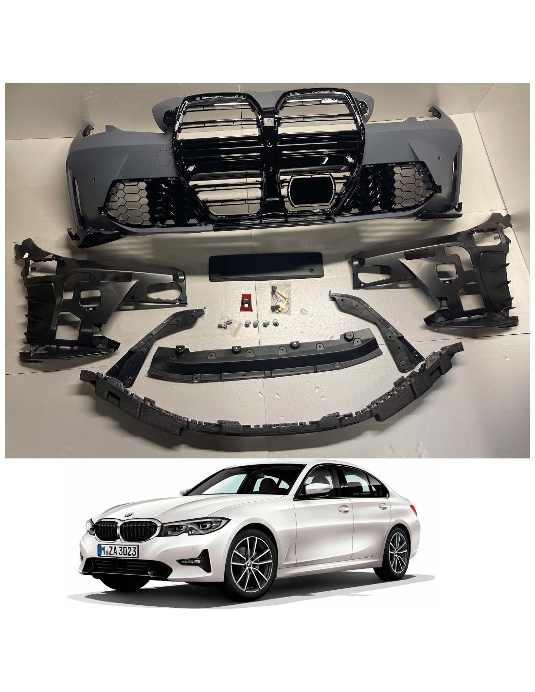  - BMW - Pare-chocs avant M3 G80 Style pour BMW G20 G21 - 1 - Transformez votre BMW G20 G21 avec ce superbe pare-chocs avant de 