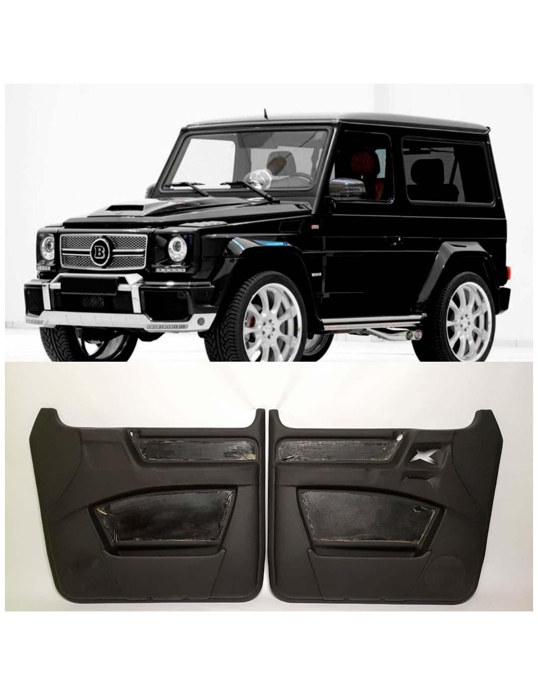 - Mercedes Benz - Paneles interiores de las puertas sin tapicería de cuero para Mercedes-Benz W463 3-door SWB G-wagon 1979 - 20  - Mercedes Benz - Paneles interiores de las puertas sin tapicería de cuero para Mercedes-Benz W463 3-door SWB G-wagon 1979 - 20