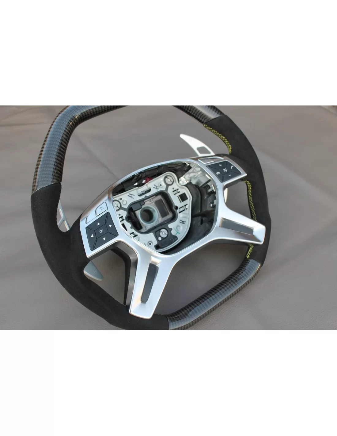 - Volante - Mercedes-Benz Clase E Clase G Clase GL Clase ML W166 X166 W463 Volante Carbono Alcantara - 7 - Eleve su experiencia - Volante - Mercedes-Benz Clase E Clase G Clase GL Clase ML W166 X166 W463 Volante Carbono Alcantara - 7 - Eleve su experiencia