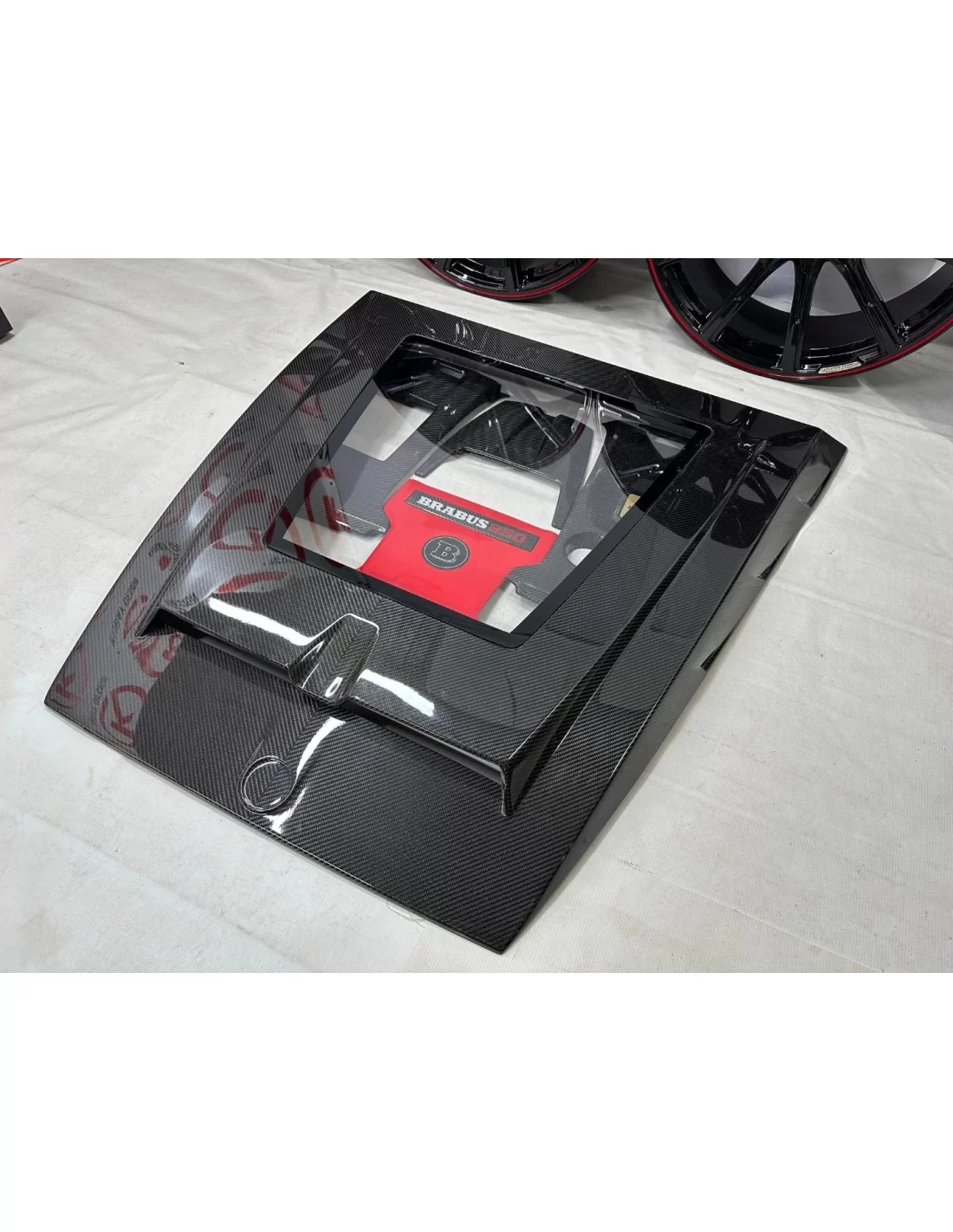  - Mercedes-Benz - Carbon Fiber Brabus Rocket P 900 Edition Hood Scoop With Hood Under Cover for Mercedes Benz W463a G-class G-w