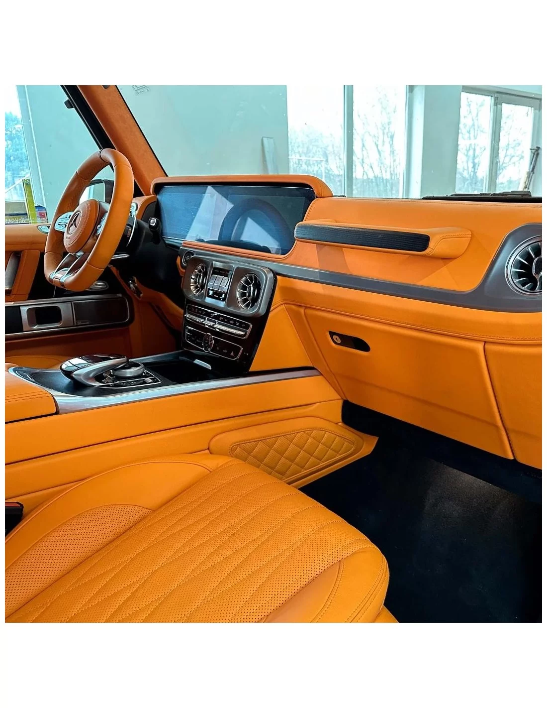 - Steering Wheels - Brabus laranja Remanufactura de estofos interiores para Mercedes Benz W463A G-Class G-Wagon - 9 - Compre Br - Steering Wheels - Brabus laranja Remanufactura de estofos interiores para Mercedes Benz W463A G-Class G-Wagon - 9 - Compre Br