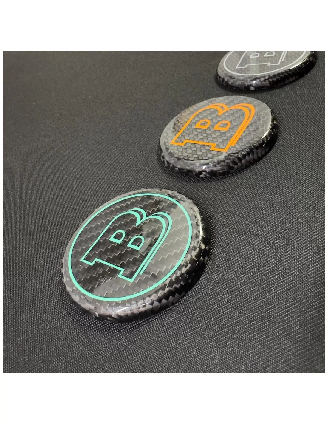- Steering Wheels - Carbon fiber BRABUS steering wheel cap badge for Mercedes-Benz cars - 2 - Enhance your Mercedes-Benz with a - Steering Wheels - Carbon fiber BRABUS steering wheel cap badge for Mercedes-Benz cars - 2 - Enhance your Mercedes-Benz with a