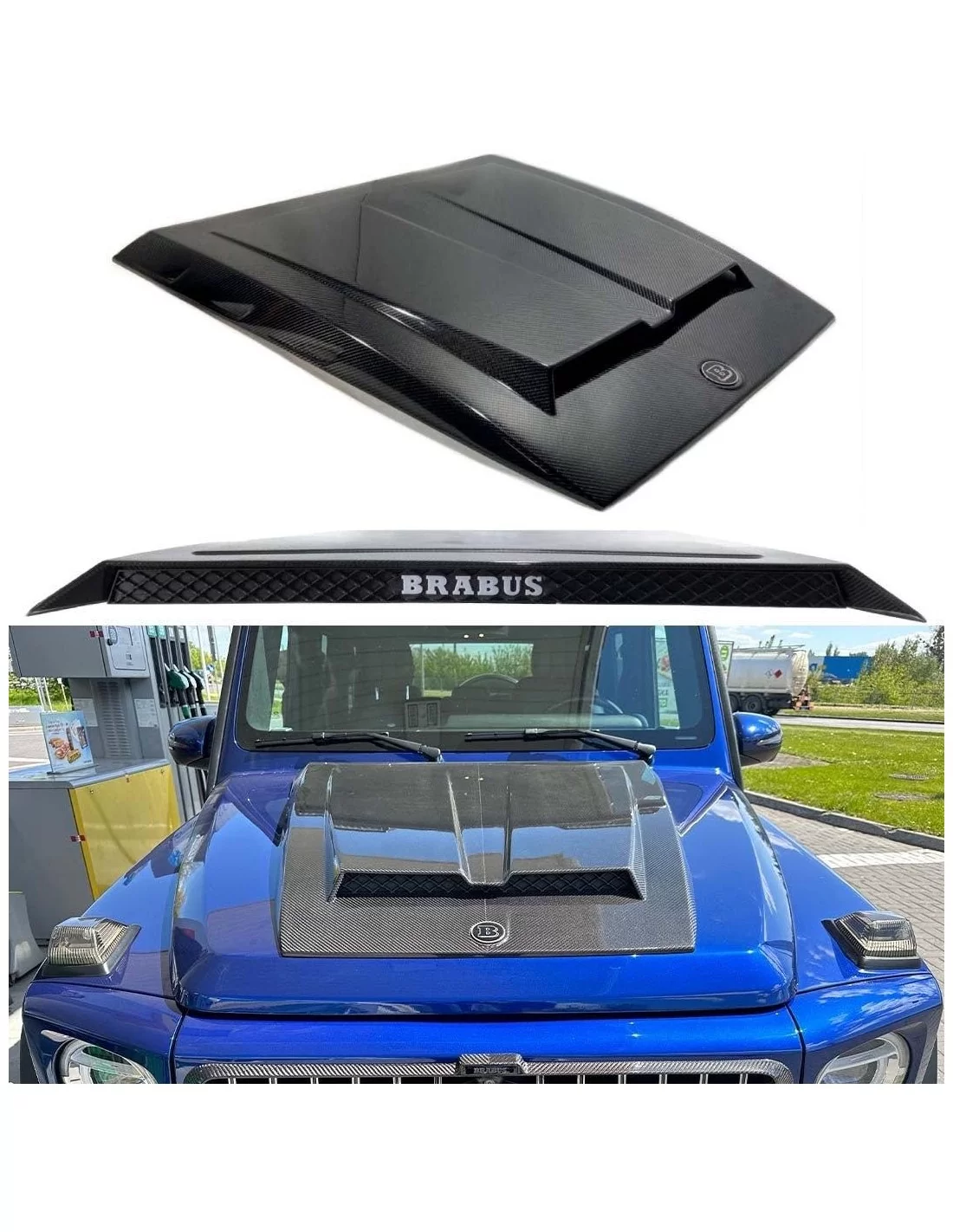  - Mercedes Benz - Zestaw do konwersji mercedes-benz w463a g-wagon na brabus 800 stealth green 4x4 squared full - 12 - Przekszta