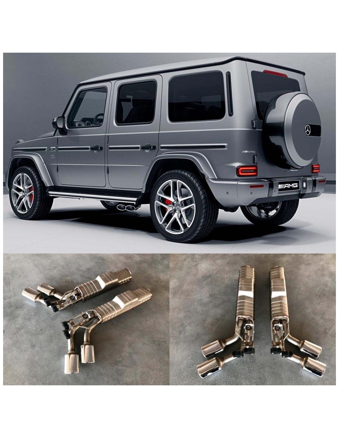 - Mercedes-Benz - 用于梅赛德斯-奔驰 G63 AMG G500 BRABUS W463A W464 2018-2022 的 AMG 排气系统 - 1 - 使用专为 2018 至 2022 年 W463A 和 W464 车型设计的 AMG  - Mercedes-Benz - 用于梅赛德斯-奔驰 G63 AMG G500 BRABUS W463A W464 2018-2022 的 AMG 排气系统 - 1 - 使用专为 2018 至 2022 年 W463A 和 W464 车型设计的 AMG